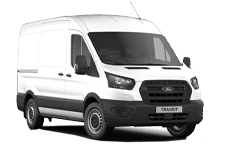 Van Hire Glossop - White Ford Transit Medium Wheel Base - Van hire Glossop